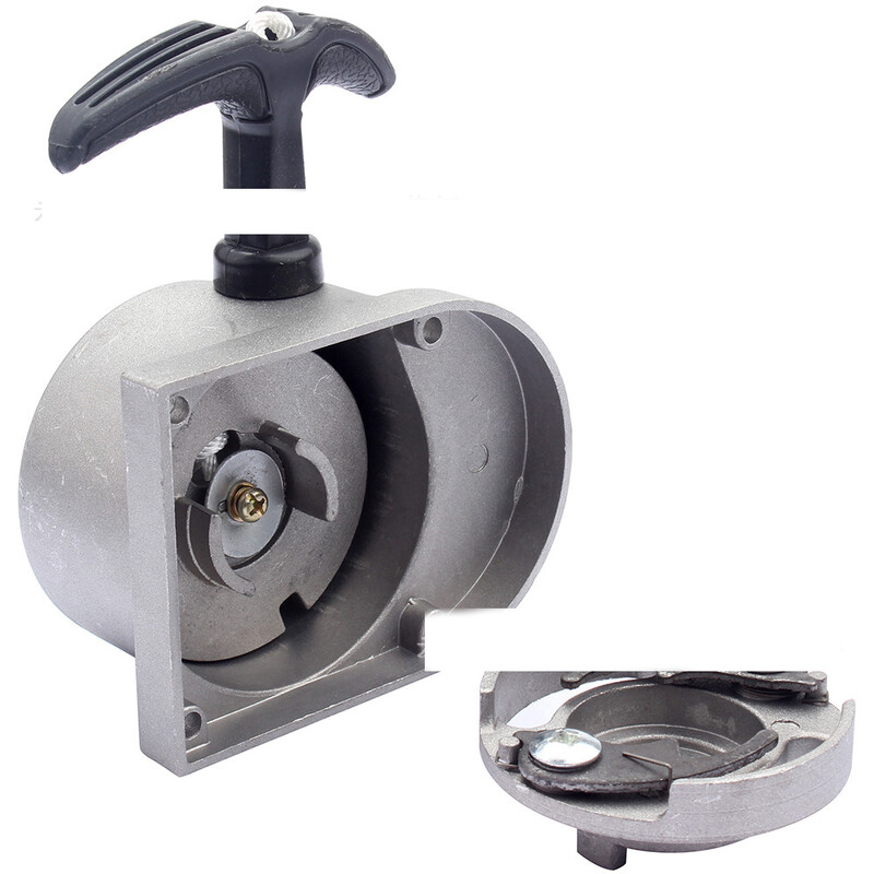 Mini dviračio variklio priedai 50CC 60CC 80CC Dviejų taktų variklio rankinis traukimo plokštės starteris rankinis traukiklis