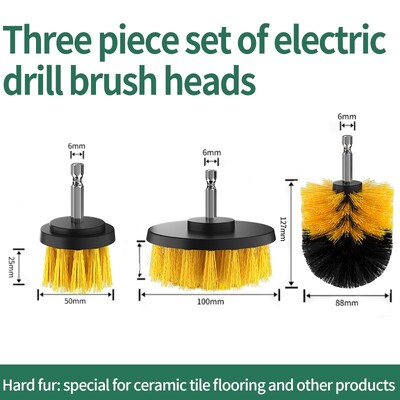 Perie de curățare mașină de găurit electrică, multifuncțională, de uz casnic, bucătărie, baie, covor, perie cu disc de curățare pentru lustruire, plăci ceramice