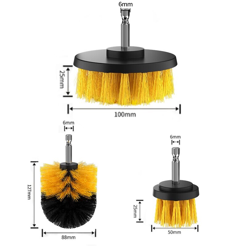 Perie de curățare mașină de găurit electrică, multifuncțională, de uz casnic, bucătărie, baie, covor, perie cu disc de curățare pentru lustruire, plăci ceramice