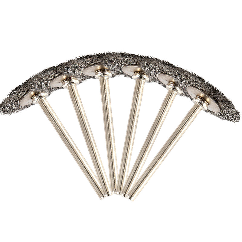 36 vnt. žalvarinis šepetys, plieniniai vieliniai ratai