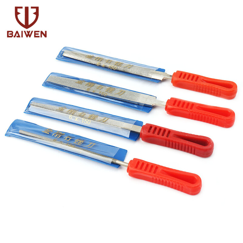 6" plat/jumătate rotund/rotund/triunghi acoperire cu diamante pile cu ac pile metal bijuterii instrument de artizanat jad ceramică sticlă instrumente de lustruit