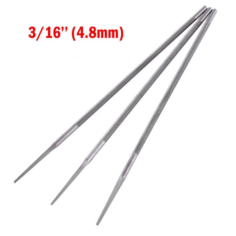 3 vnt grandininio pjūklo apvalios dildės galandimo grandininių pjūklų grandinės 4/4,8/5,5 mm šlifavimo įrankis, skirtas medžio apdirbimo rankiniams įrankiams