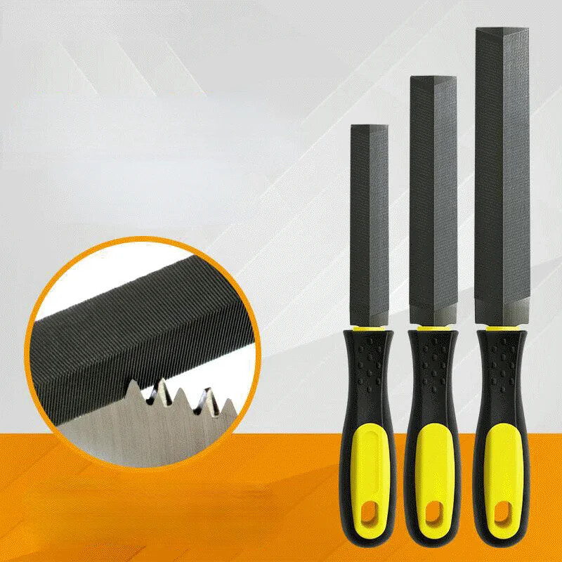 Pilă de tăiere de 4/5/6 inci Pilă de tăiere T12 din oțel cu dinți fini Râșlă Instrument de mână pentru ascuțirea lemnului, cu mâner TPR