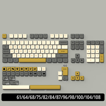 Тема на височина XDA капачка PBT сублимация механична адаптация на капачката на клавиатурата 68/75/84/96/980/104