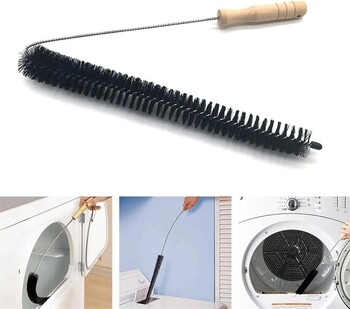 2 τμχ Long Radiator Cleaner Brush Ισχυρή και εύκαμπτη βούρτσα καθαρισμού ψυγείου για χνούδια και πλυντήριο ρούχων καλοριφέρ & στεγνωτήριο