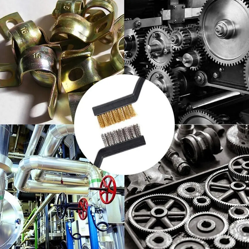 6/10/15 vnt 170 mm mini šepečiai iš nerūdijančio plieno / žalvario / nailono šepetys Dažai Pašalinkite metalą šveitimo poliravimo šlifavimo šepetys