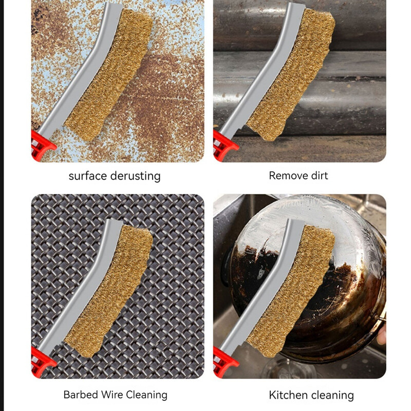 1 vnt. universalus įrankis, vielinis šepetys, rankinis kepsninė, nerūdijančio plieno, metalo rūdžių šalinimo švarus šepetys, pramoninis poliravimas ir šlifavimo šalinimas