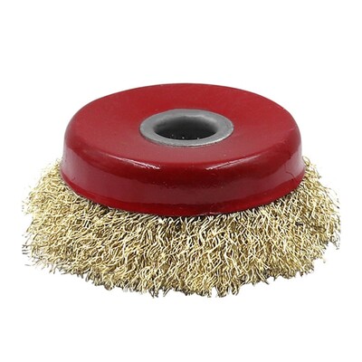 50JC pramoninės klasės vielinis šepetys kampiniam šlifuokliui dubenėlio tipo vielinio šepečio skylė 10/16 mm