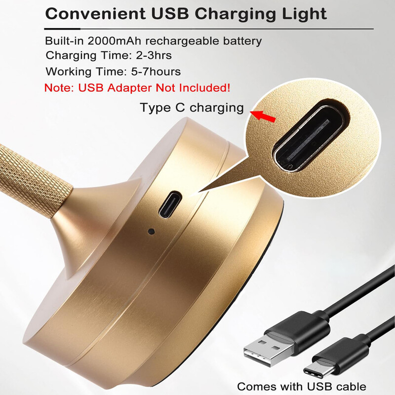 LED-laadimislaualamp Tööstuslikus stiilis puutetundlik hämardav USB-kaasaskantav laadimiskohvik-baar Vintage sisekujundus atmosfääri öövalgusti