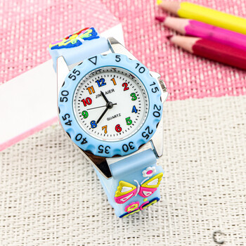 Прост цифров часовник Shell Girls Cute Butterfly Watch в корейски стил, мода за момичета, детска градина, деца, електронен анимационен часовник