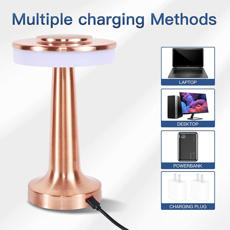 Retro baari laualamp LED-laetav kirjutuslaud valgusti ruumi sisustus Lampe kämping Luces magamistuba kohv kaunistus kamber öövalgustid