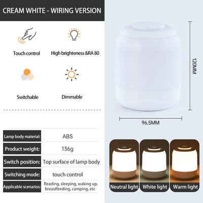 PZSUNLY LED puutetundlik lamp öövalgusti laualamp öövalgusti puuteanduriga magamistoalamp kaasaskantav lauavalgusti lastele kingitus