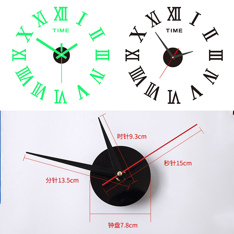 DIY seinakell kodukontori jaoks 40 cm raamita kaasaegne 3D seinakell Peegelkleebised Hotellitoa kujundus Koolide kujundus Dekoor