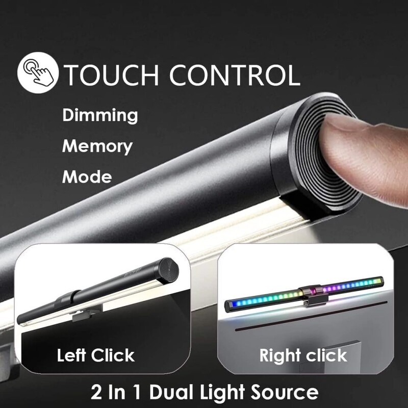 Led arvutimonitori valgusriba lauavalgusti ekraan USB RGB valgusriba monitori lamp õppe lugemislaua jaoks astmeteta hämarduslamp