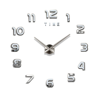 2024 Moodne disain Suur seinakell 3D DIY Kvartskellad Moekellad Akrüülpeegel Kleebised Elutoa Sisustus Horloge