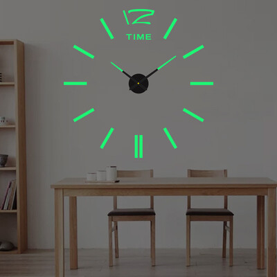 2024 Moodne disain Suur seinakell 3D DIY Kvartskellad Moekellad Akrüülpeegel Kleebised Elutoa Sisustus Horloge