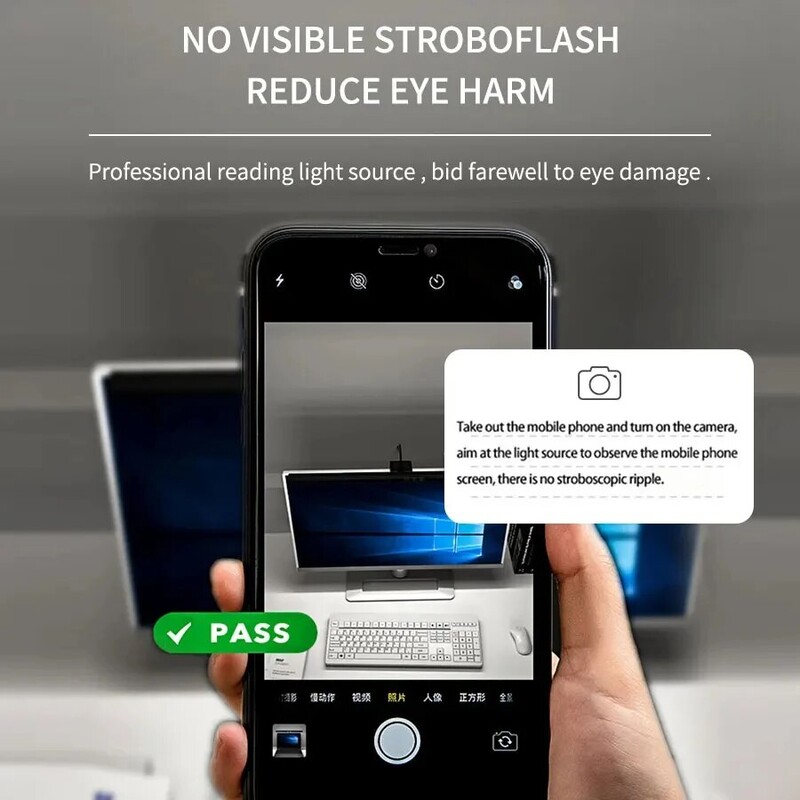 LED stolna svjetiljka Monitor Svjetlosna traka PC Računalo Svjetlo ekrana s mogućnošću prigušivanja 33cm 50cm Ured Studija Čitanje Viseća stolna svjetiljka Napaja se USB-om