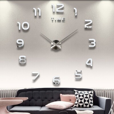 2023 Design modern Ceas mare de perete 3D DIY Ceasuri de cuarț Ceasuri de modă Autocolante cu oglindă acrilice Living Decor Home Decor Horloge