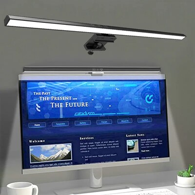 Lampă de birou Eye-Care 50cm LED Computer PC Monitor Ecran Bară luminoasă Dimmerare continuă Lectură Lampă de masă suspendată alimentată prin USB