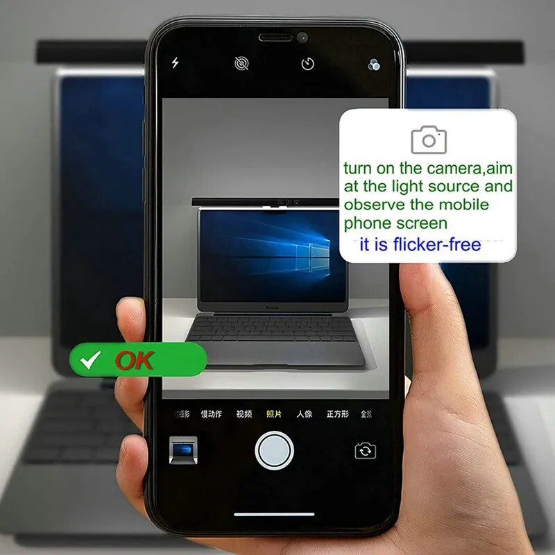 Silmahoolduse laualamp 50 cm LED arvuti arvuti monitori ekraan valgusriba astmeteta hämardus lugemine USB toitega ripp laualamp