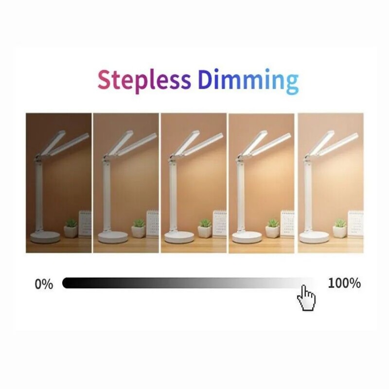 180 de protecție rotativă pliabilă pentru ochi lumină de noapte pentru lectură ceas cu LED lumină de birou, reîncărcabilă prin USB/lucire de birou reglabilă cu plug-in