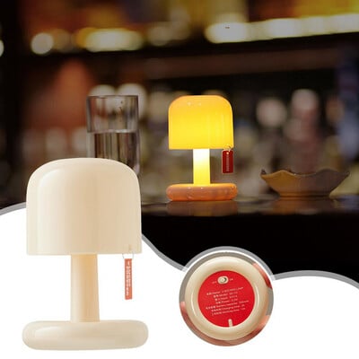 Lampă de masă cu ciuperci cu LED creativă Mini lumină de noapte pentru apus de soare pentru bucătărie dormitor noptiera living decor cadou pentru copii