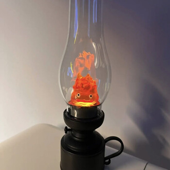 Casifer Vintage Night Light Cartoon Anime Flameless Διακοσμητικό Φωτιστικό Κεροζίνης με Κουμπί Επιτραπέζιο φωτιστικό για Υπνοδωμάτιο