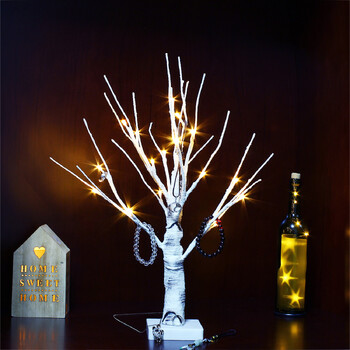 Birch Tree Warm White Light Up Επιτραπέζιο Small LED Tree Τεχνητό διακοσμητικό κλαδαρό φωτιστικό δέντρου για χριστουγεννιάτικο εξοχικό πάρτι