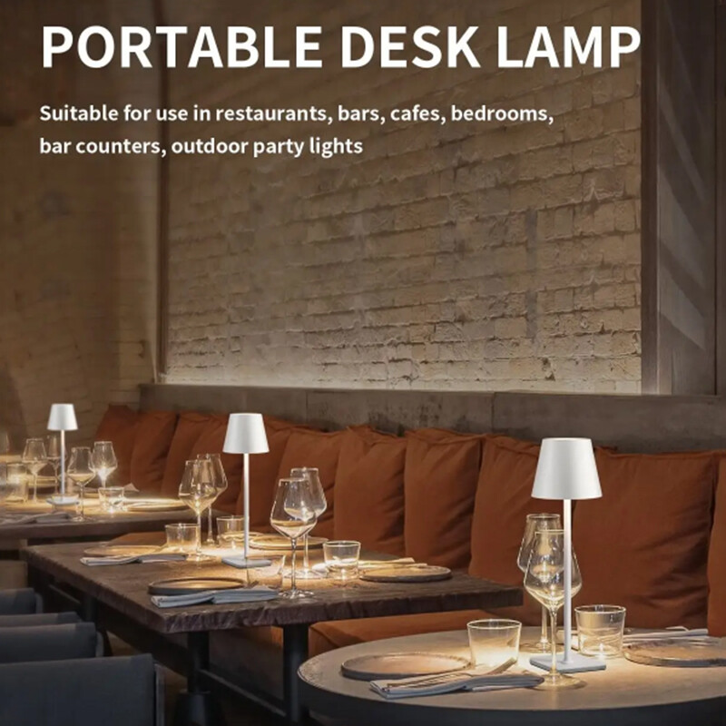 Stalinė lempa Akių apsauga Jutiklinis pritemdomas LED apšvietimas Miegamojo USB stalinis lempos baras Restoranas Naktinės lempos dovanų įkrovimo šviestuvas