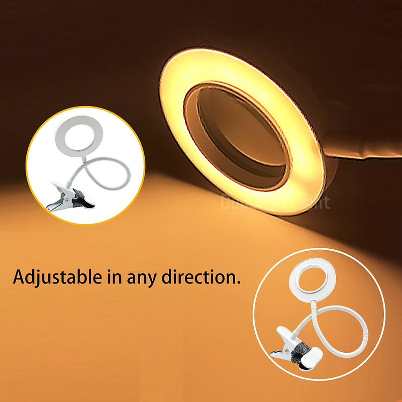 Iluminare cu LED-uri în picioare Lampă de masă cu lumină flexibilă Lampă de birou pentru copii Dormitor Lampă de pat cu prindere reglabilă Lămpi de lectură scrise