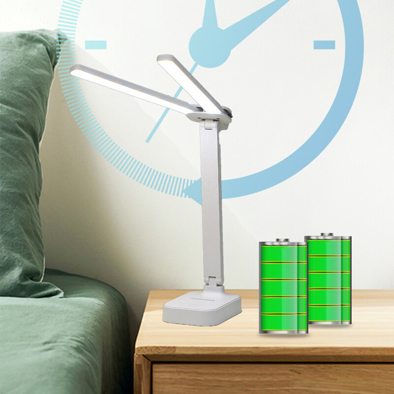 LED-laualamp USB-laetav laualamp 3-tasemeline hämardatav puutetundlik lauavalgusti Silmade kaitse Kokkupandav magamistoa lauavalgusti jaoks