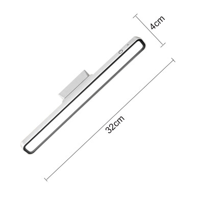 Nauja LED stalinė lempa USB įkraunama šviesa be laipsnio pritemdymo stalinė lempa pakabinama magnetinė miegamojo stalo skaitymo naktiniai žibintai