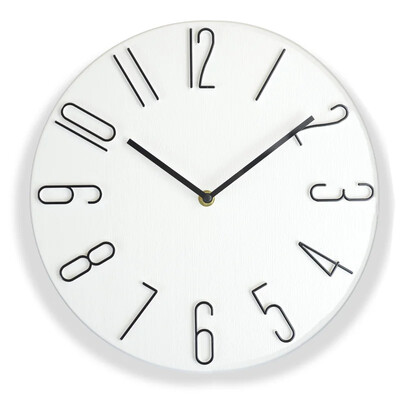 12-tolline/30 cm raamita seinakell, mitte tiksuv vaikne puidust rippkell Põhjamaade kaunistused elutoa-magamistoa kodu jaoks