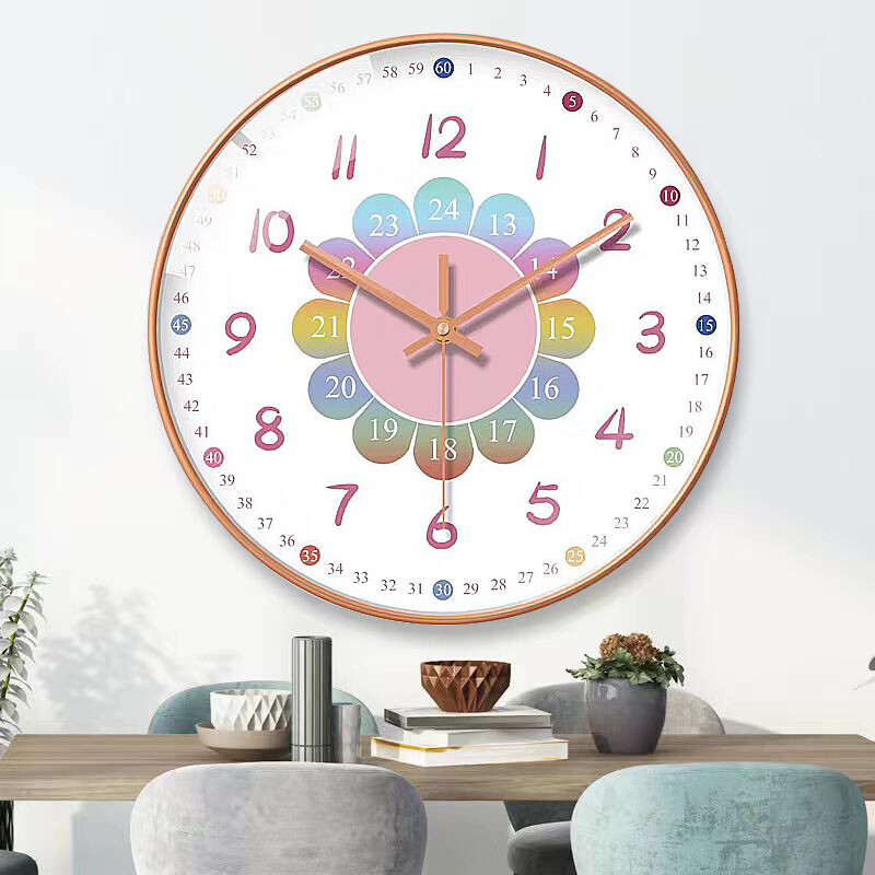 Seinakell Moodne disain Seinakaunistused Põhjamaade multikad Lastetoa kaunistused tüdrukutele Kodu Elutoa kaunistus Kunst Silent Clock 2