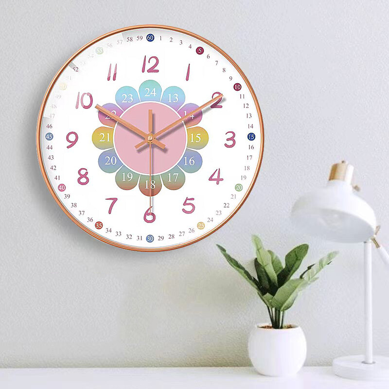 Seinakell Moodne disain Seinakaunistused Põhjamaade multikad Lastetoa kaunistused tüdrukutele Kodu Elutoa kaunistus Kunst Silent Clock 2