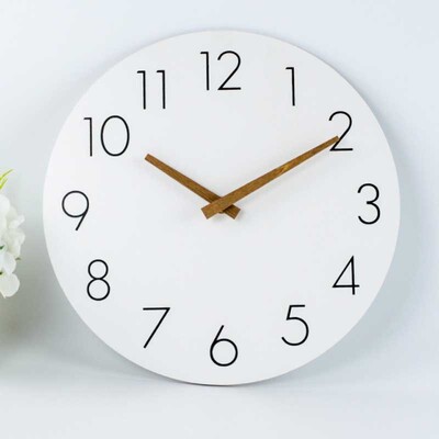 12-tolline lihtne puidust moodne seinakell Dekoratiivne seinale paigaldatav elektrooniline kell Kodu vaikne lihtne kell