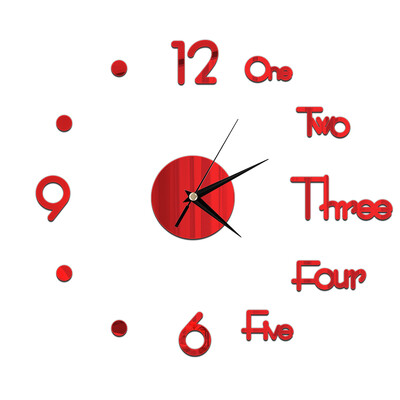 2023 Nou ceas de perete 3D, oglindă, autocolante de perete, sufragerie, ceas cu quartz, ceasuri de decorare a casei, autocolant reloj de pared