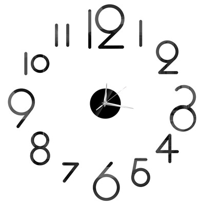 2023 Nou ceas de perete 3D, oglindă, autocolante de perete, sufragerie, ceas cu quartz, ceasuri de decorare a casei, autocolant reloj de pared