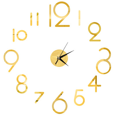 2023 Nou ceas de perete 3D, oglindă, autocolante de perete, sufragerie, ceas cu quartz, ceasuri de decorare a casei, autocolant reloj de pared