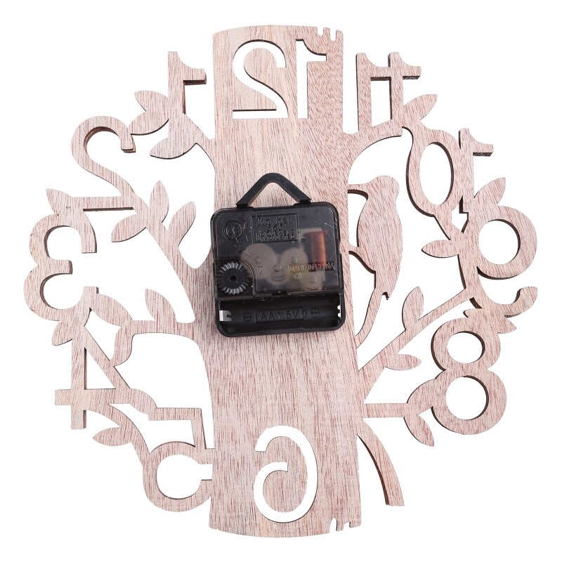 23 cm puukujuline puidust seinakell, akuga töötav majakella kingitus