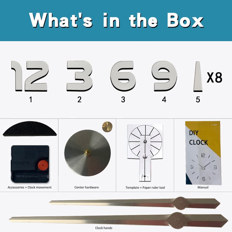 3D isetegemise raamita suured seinakellad elutoa sisekujunduseks Moodsad eriti suured seinakellad Koduköögi kleebised magamistoas siseruumides