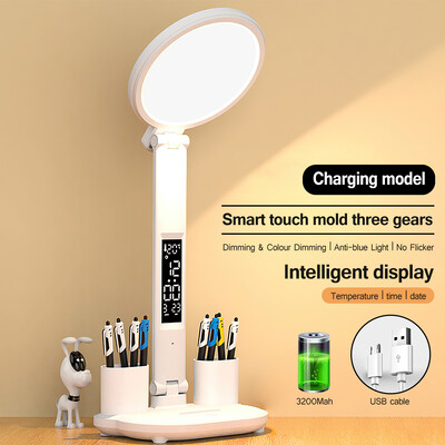 LED ventilaator valgus kell lauavalgusti USB laadimine hämardatav lauavalgusti lauavalgusti pistik kokkuklapitav silmade kaitse lugemis öövalgusti