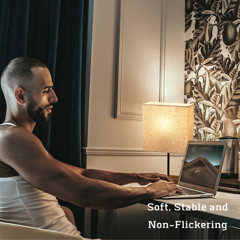 Lampă de masă retro din țesătură japoneză reglabilă prin USB, lumină de noptieră, lampă decorativă creativă, iluminat pentru cărți de lectură