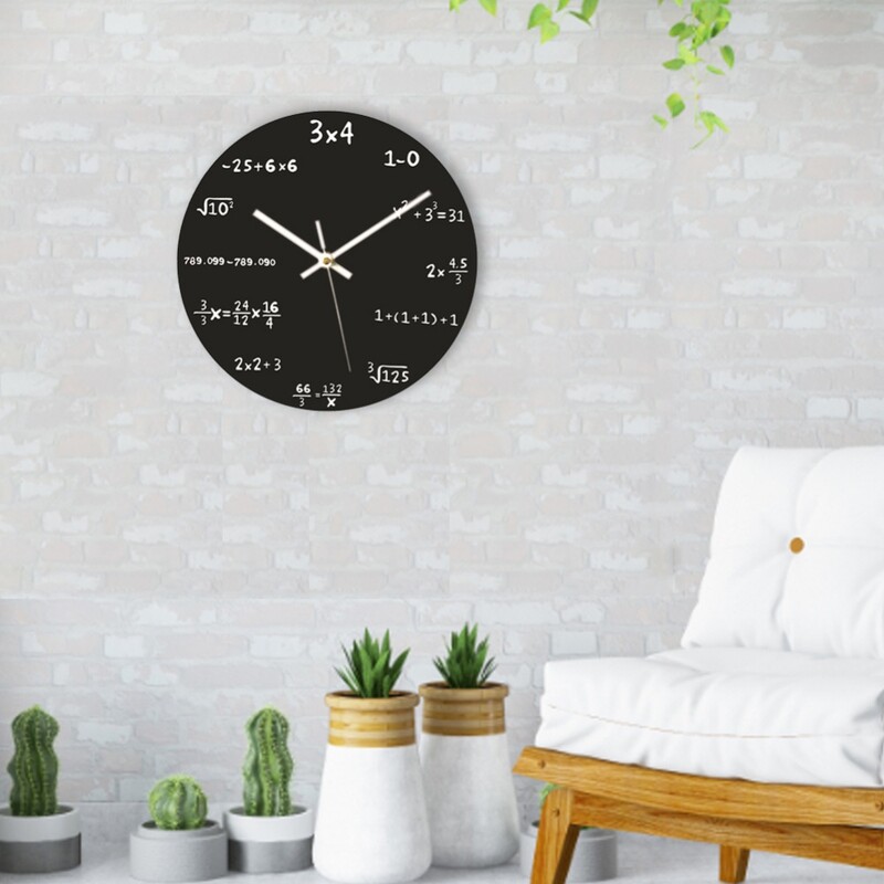 Matemaatilised avaldised Matemaatikakell klassiruumis Magamistoa õpperuumi seinakell Matemaatika võrrand Kell Kodupeokell Sünnipäevakingitused