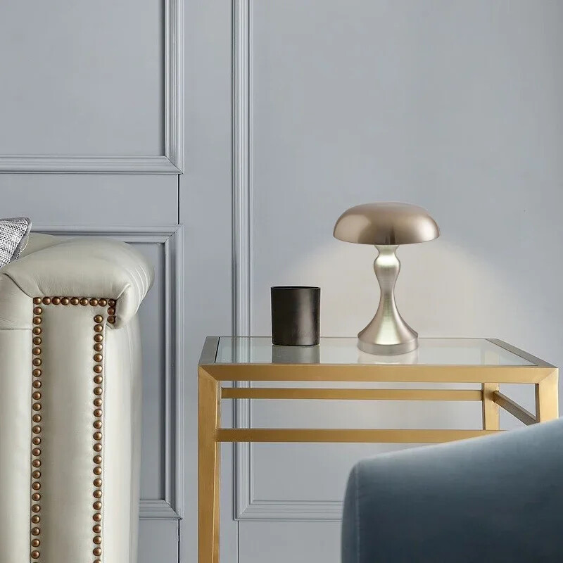 LED-laualambid puutetundlikud hämardusega USB-laetavad baarid, restoranid, voodid, sisekujundus Magamistoa öövalgustid seente lambakivi kingitus