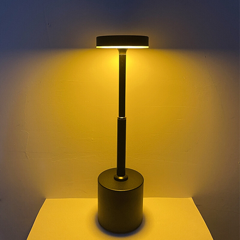 Elegantne kaasaegne põhjamaine lamepea raudne laualamp puutejuhtimispuldiga lauavalgusti öövalgustiga