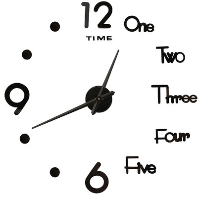 3D digitaalne seinakell raamita seinakellad Seinakleebised koduseks elutoa sisekujunduseks Kvartsnõela isekleepuv rippuv käekell