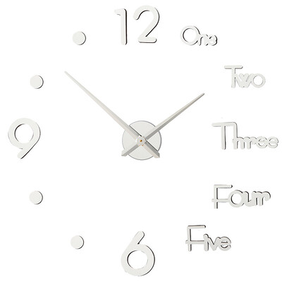 3D digitaalne seinakell raamita seinakellad Seinakleebised koduseks elutoa sisekujunduseks Kvartsnõela isekleepuv rippuv käekell