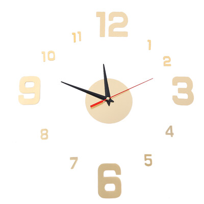 3D digitaalne seinakell raamita seinakellad Seinakleebised koduseks elutoa sisekujunduseks Kvartsnõela isekleepuv rippuv käekell