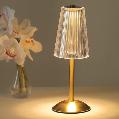 Crystal Diamond Stolne svjetiljke Retro Led barska stolna svjetiljka USB punjiva noćna svjetiljka za zaštitu očiju za spavaću sobu Hotelski ured Vjenčanje